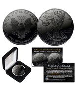 2022 BLACK RUTHENIUM 1 Troy Oz 999 Silver American Eagle Coin with Delux... - £65.91 GBP