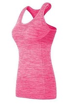 YAKER Women&#39;s Active Fitness Workout Soft Stretch Racerback Yoga Tank To... - $24.74