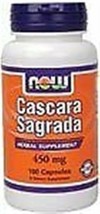 NOW Foods Cascara Sagrada 450mg, 100 Capsules - £9.38 GBP