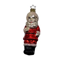 Vintage Christmas Ornament Glass Old World Santa Claus West Germany  Holiday - £25.24 GBP
