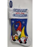 Holiday Time Chillin With The Gnomies Christmas Stockings Multicolor 20" - $18.80