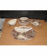 JOHNSON BROS Olde English Countryside Dishes, Platter, 9 Bread Plates &amp; ... - $69.30