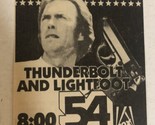 1999 Thunderbolt And Lightfoot Print Ad Clint Eastwood TPA21 - £4.75 GBP