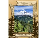 Mount Rainier Washington Laser Engraved Wood Picture Frame Portrait (8 x... - £42.35 GBP