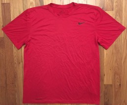 Nike Athletic Sports Dri Fit DriFit Red Short Sleeve Tee T-Shirt Large L - £15.72 GBP