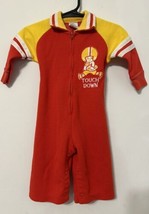 Vintage Carters Red Outfit Zip up Football 9 Months Touch Down - $21.29