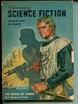 Astounding Science Fiction 8/1949-PULP-L Ron HUBBARD-MACDONALD-BROWN-vg - £54.88 GBP