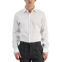 Alfani Men&#39;s Slim Fit Stain Resistant Dress Shirt Bright White-L 16-16.5... - $19.99