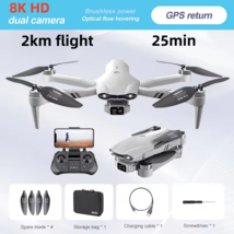 F10 GPS Professional Drone 8K HD Dual Camera With 5G WIFI Wide Angle Obstacle Av - £86.05 GBP