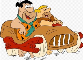 Flintstones / Car Laser Cut Metal Sign - $98.52 CAD