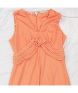 Vintage Pâle Orange Polyester Robe - £50.76 GBP