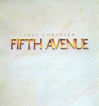 1987 Chrysler FIFTH AVENUE sales brochure catalog 87 US New Yorker 5th - $8.00