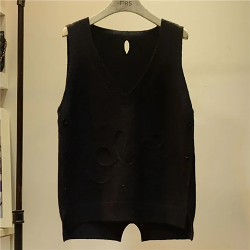  V-Neck Button Asymmetrical Casual Vest  Women&#39;s Clothing  Autumn New All-match  - £85.35 GBP