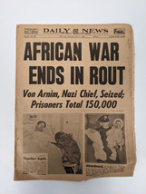 Daily News 1943 Vintage Newspaper II - £39.91 GBP