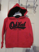 NWT - OshKosh B&#39;gosh Boy&#39;s Size 3T Red Long Sleeve Zippered Hoodie - £18.09 GBP