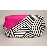 Sal &amp; Jo&#39;s _Pink/WHITE/BLACK Faux Leather Cosmetic Makeup Bag Case NWT - $132.08 MXN