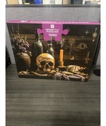 NEW Sealed HTF Mystical Perfectly Skull Spooky Bones Candle 1000 Piece P... - $68.37 CAD