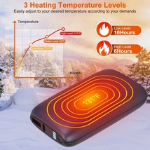 Portable Electric Hand Warmer USB Rechargeable Power Bank Double Side He... - £33.81 GBP