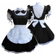 Woman Amine Cosplay Costume Black Cute Maid Costumes French Maid Dress Girls Wai - £112.94 GBP