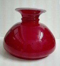 Chandelier Opal Cased Red Glass Lamp Shade Reversed: 10 7/16&quot; (26.5 cm) - $186.65