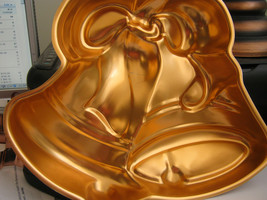 Vintage Copper Mold Wedding Bells - £7.44 GBP