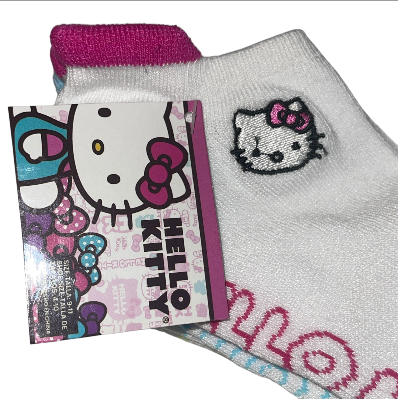 New Sanrio HELLO KITTY No-Show Socks 9 Pairs Sock Lot Women's Item image 7