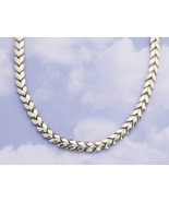Vintage Serpentine Choker Necklace 16 inches by Coro H2 - $26.99