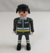 1997 Geobra Playmobil Fireman 2.75&quot; Toy Figure - $13.57