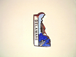 Delaware State Mafco Cloisonne Style Lapel Pin Vintage 80s DE Hat Tac - £3.55 GBP