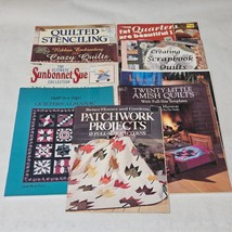 Quilting Book/Leaflet Lot of 9 Sunbonnet Sue Fat Quarters Scrapbook Amish Crazy - £27.50 GBP
