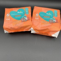 2 Packages Pampers Expressions Baby Multi-Use Wipes 168 ct Fresh Bloom S... - £14.33 GBP