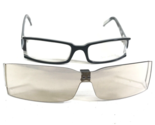 SOHO Gafas Monturas SH 009 BLK Negro Blanco Rectangular Con Clip On Lentes - $74.68