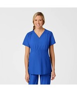 Wink W123 Maternity V-Neck Scrub Top Women&#39;s Large Royal Blue NWT - $24.75