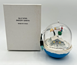 1997 Hallmark Snoopy Plays Santa Peanuts Light &amp; Motion Store Display U248 - £14.84 GBP