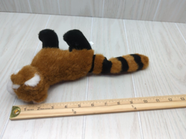 K&M Red panda small plush stuffed animal 1992 striped tail brown black white - $12.86