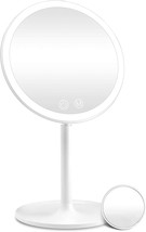 Rechargeable Lighted Makeup Mirror, 1X/10X Magnifying Vanity Mirror, Portable - £33.19 GBP
