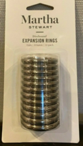 Martha Stewart Discbound Expansion Rings, Silver, 12/Pack (MS108D) NEW - $12.32