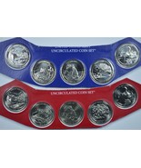 2014 P &amp; D America the Beautiful uncirculated quarters in mint cello  - £11.49 GBP