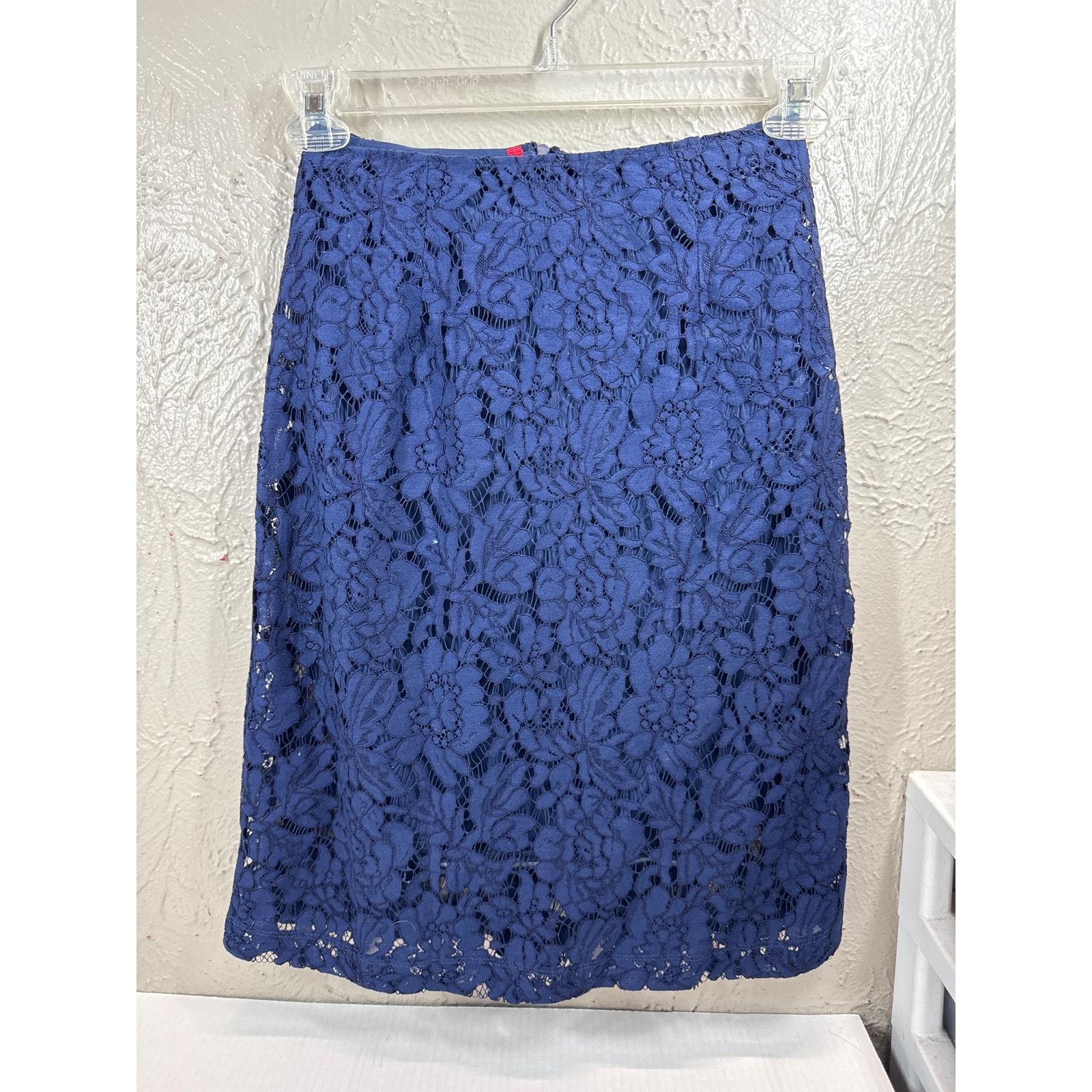 Ruby Ribbons Women’s Blue Shirt Skirt Outfit Set Combo Floral Lace Size Small Item image 3