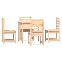 Modern Outdoor Garden Patio Wooden 5 Piece Dining Set With 4 Chairs &amp; Ta... - £222.07 GBP+