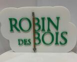 Robin Des Bois Advertising Sign 3D Raised Lettering Logo Plaque Wall Decor - $14.69