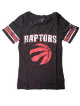 NWT NBA Toronto Raptors Womens Size Small Black Short Tee Shirt - £13.24 GBP