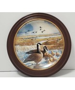 Collector Dish Plate The family Donald Pentz geese collector   WOODEN FR... - £14.73 GBP
