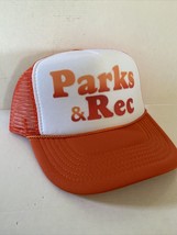 Vintage Parks &amp; Recreation Hat TV Show Trucker Hat Adjustable snapback O... - £13.46 GBP