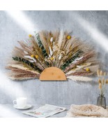 Natural Pampas Grass &amp; Preserved Flowers Decor Wreath &amp; Home Decoration ... - $24.74