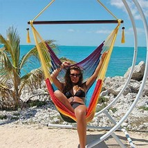 Large  Hammock Chair Hanging Chair 48 inches by expressmarxx - £79.62 GBP
