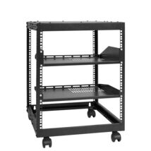 VEVOR 12U Open Frame Server Rack, 20.1 inch Width, 4 Post AV Rack with C... - $106.08 CAD