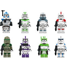 Star Wars 442nd Battalion 187th Legion Clone Medic Comet Tup 8pcs Minifigure Toy - £13.82 GBP