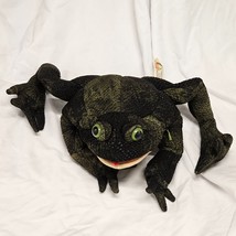 Folkmanis Large Bullfrog Hand Puppet Full Body Frog Toad Realistic 13”Great Cond - $31.67