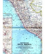 Map - Northwestern  South America  February 1964 - $8.22 CAD